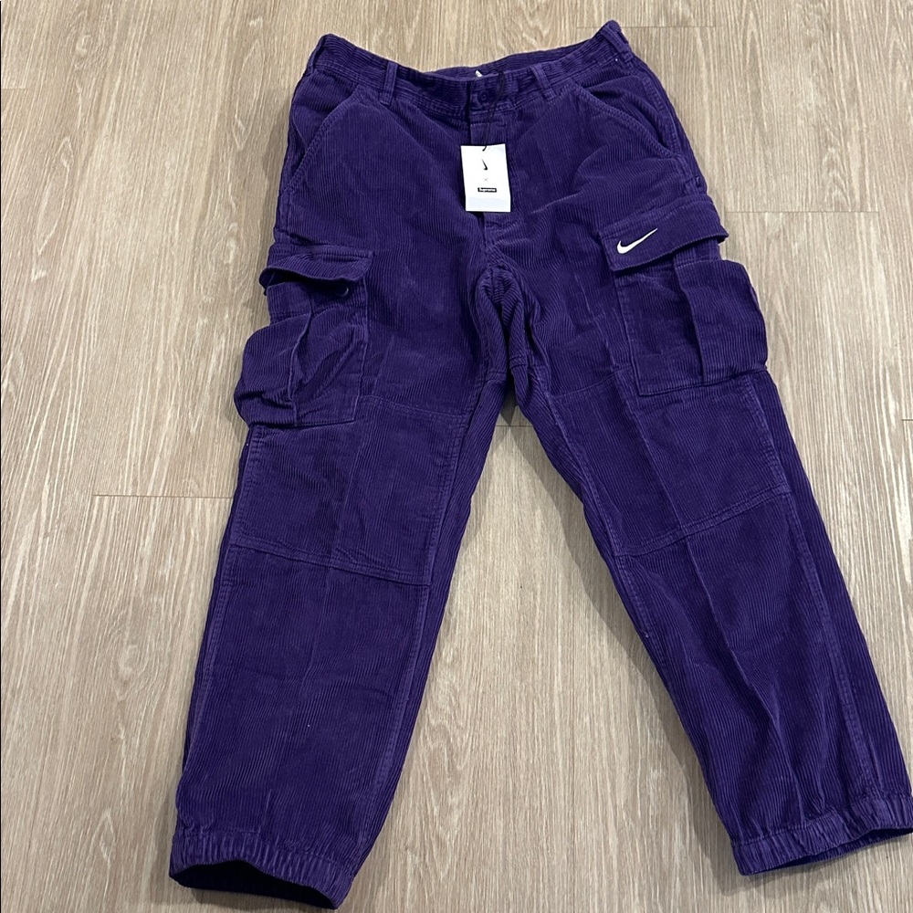 Supreme x Nike Arc Corduroy Cargo Pant 'Purple' Brand New Men’s Medium - Picture 4 of 8
